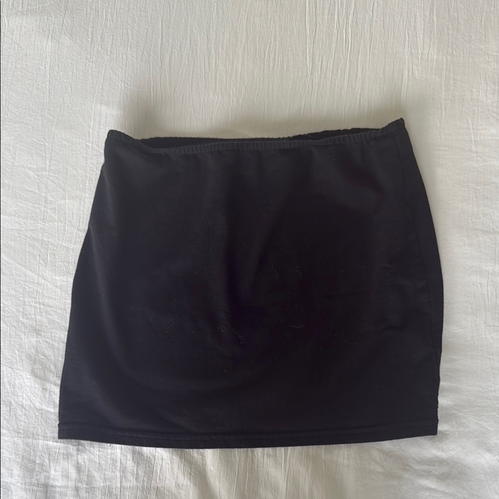 Edikted black mini skirt